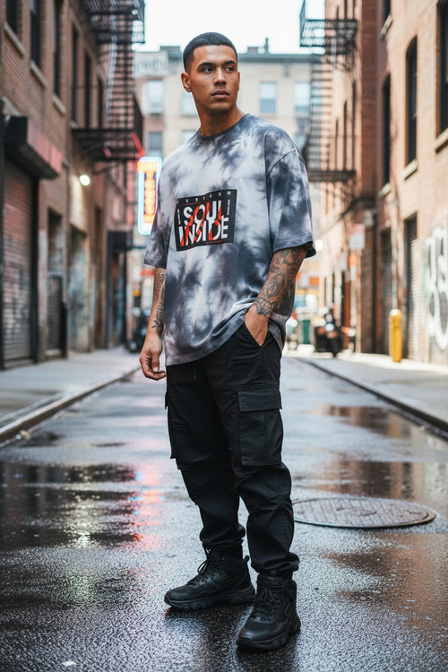 Alt text​Unisex Tie Dye Oversized T-Shirt - ZENOBIA