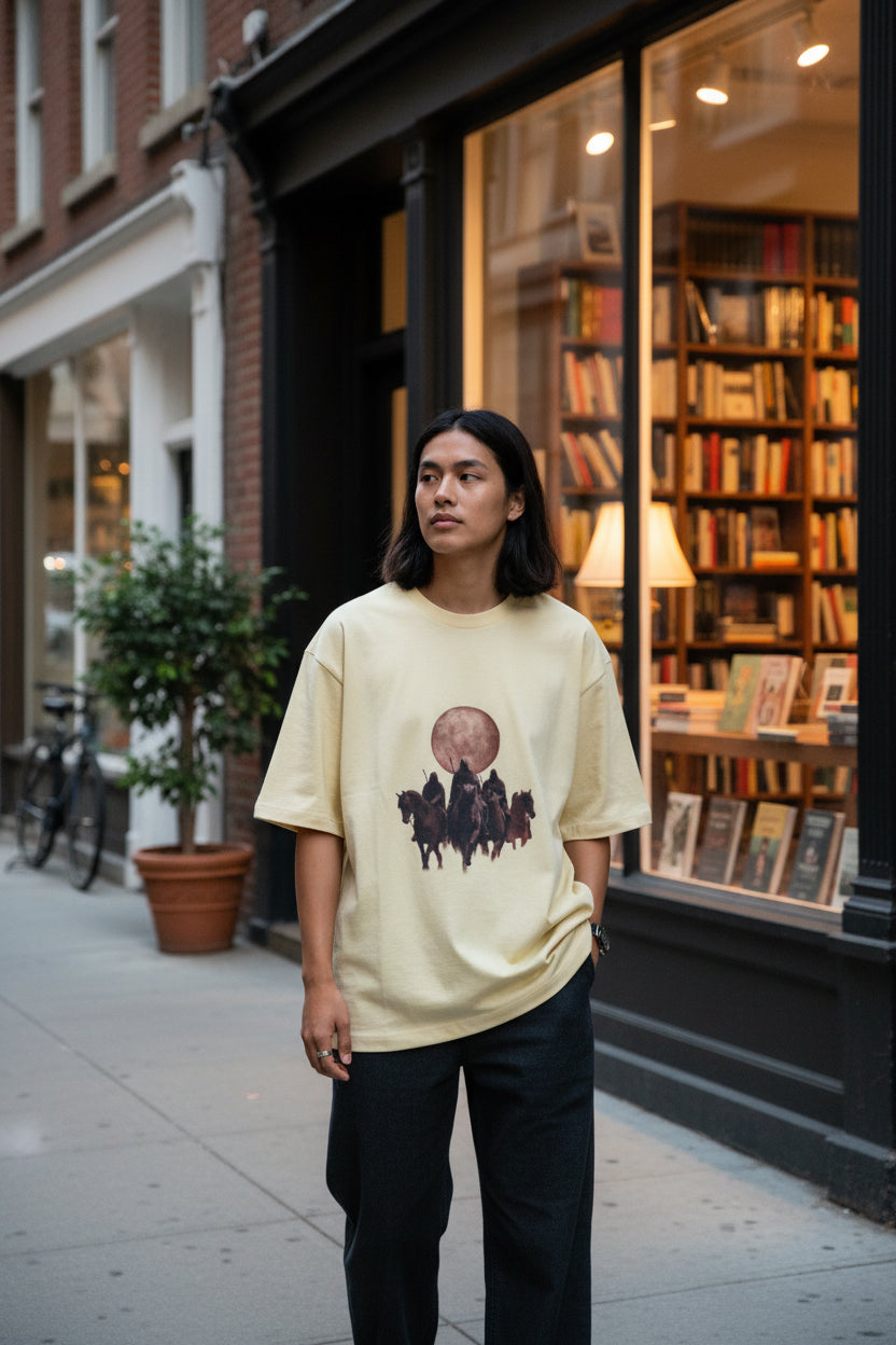 Alt text​Unisex Oversized Standard T-Shirt - ZENOBIA
