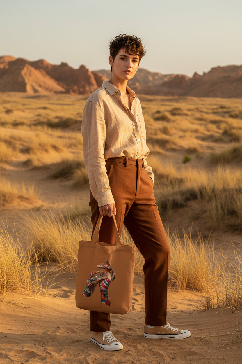Alt text​Tote Bag Zipper - ZENOBIA
